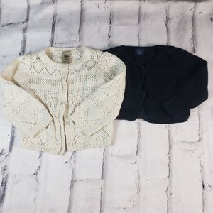 Bundle of 2 Girls Oshkosh B'Gosh Baby Gap Cardigans Size 18 Months